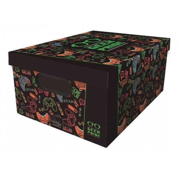 Caixa Organizadora Brinquedo Quarto Infantil Menino E Menina Cor Colorido