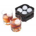 Forma De Gelo 4 Bolas Esfera Redonda Bar Grande Whiskey