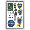 38 Tatuagens Tattoo Temporárias Futebol Boca Juniors