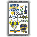 38 Tatuagens Tattoo Temporárias Futebol Boca Juniors