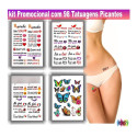 98 Tatuagens Tattoo Temporárias Íntima | Depilação Sedução