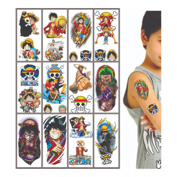 23 Tatuagem Temporaria One Piece Para Meninos 