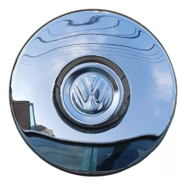 Calota Metálica Cromada Vw Fusca Kombi 