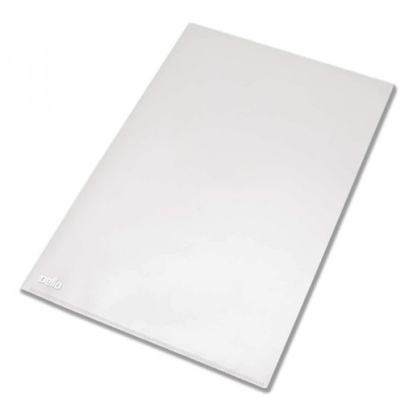 Pasta Em L Cristal A4 Para Guardar Papeis - Pac. 10 Und