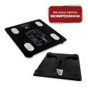 Balança Bioimpedância Digital Corporal Aplicativo Bluetooth Cor Preto