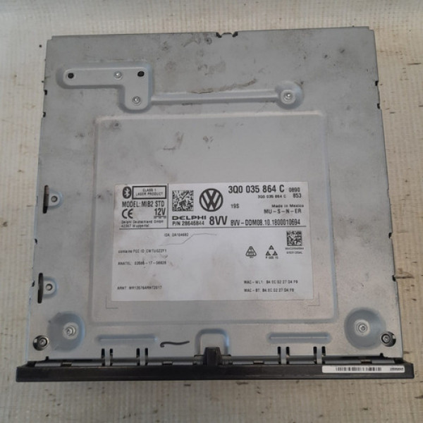 Central Multimídia Tiguan 2.0 2018 Á 2020 3q0035864c Q334