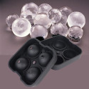 Forma De Gelo 4 Bolas Esfera Redonda Bar Grande Whiskey