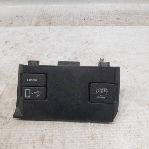 Acabamento Tomada 12vts Entrada Hdmi Usb Civic 2017 Uv101